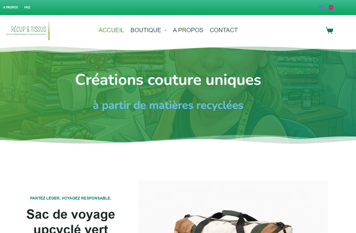 Page d’accueil de site web professionnel avec design moderne et optimisé conversion