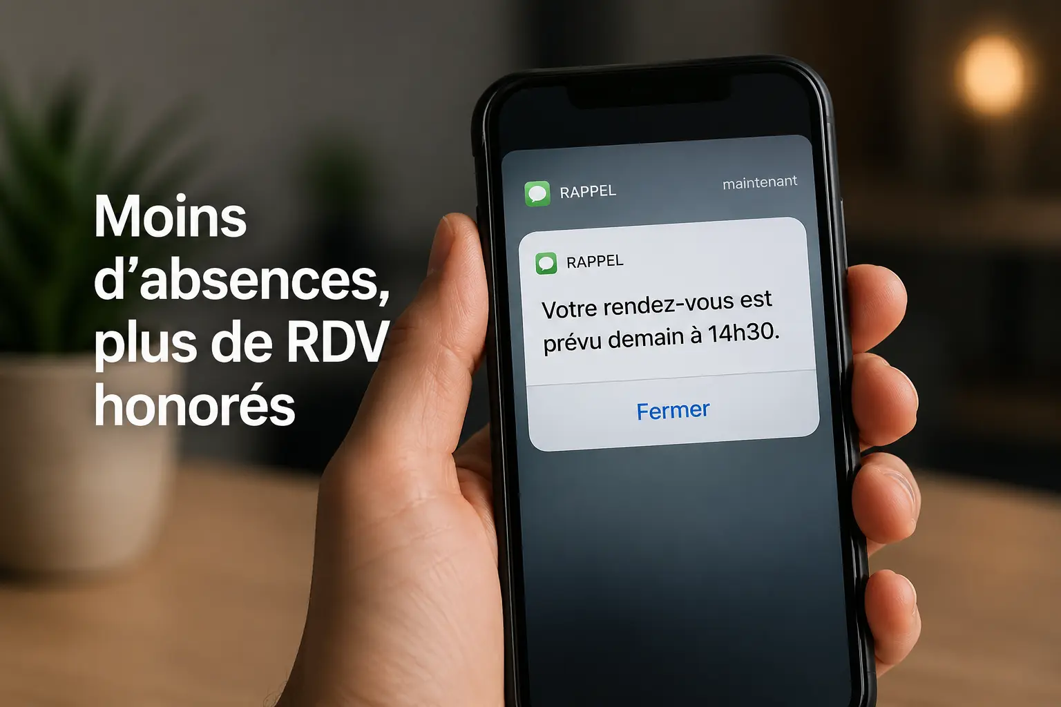 Moins d’absences et plus de rendez-vous honorés grâce aux rappels automatiques