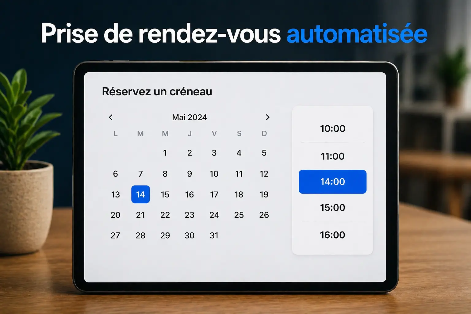 Prise de rendez-vous automatisée en ligne pour entreprise