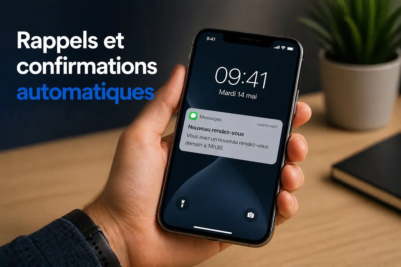 Rappels et confirmations automatiques pour rendez-vous clients