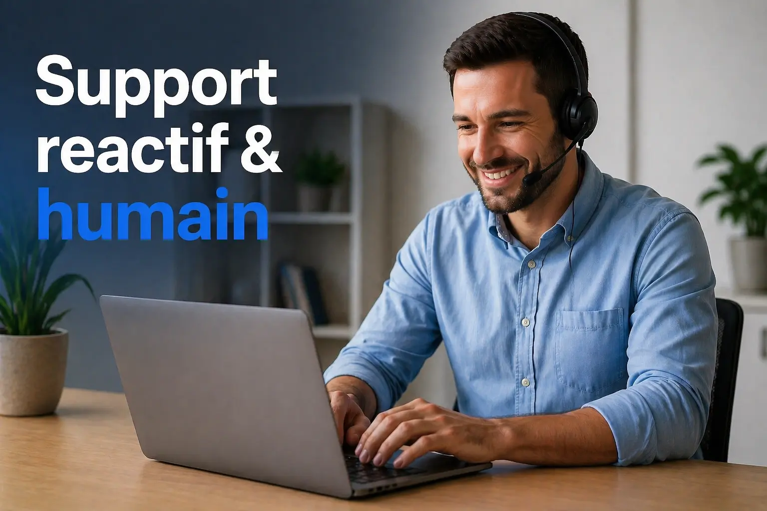 Support réactif et humain pour site web professionnel